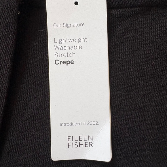 SOLD Eileen Fisher Lightweight Black Stretch Wide Leg Pants - Picture 9 of 12
